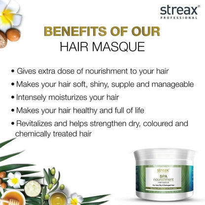 Streax Professional Spa Nourishment Olive Oil & Shea Butter Hair Mask