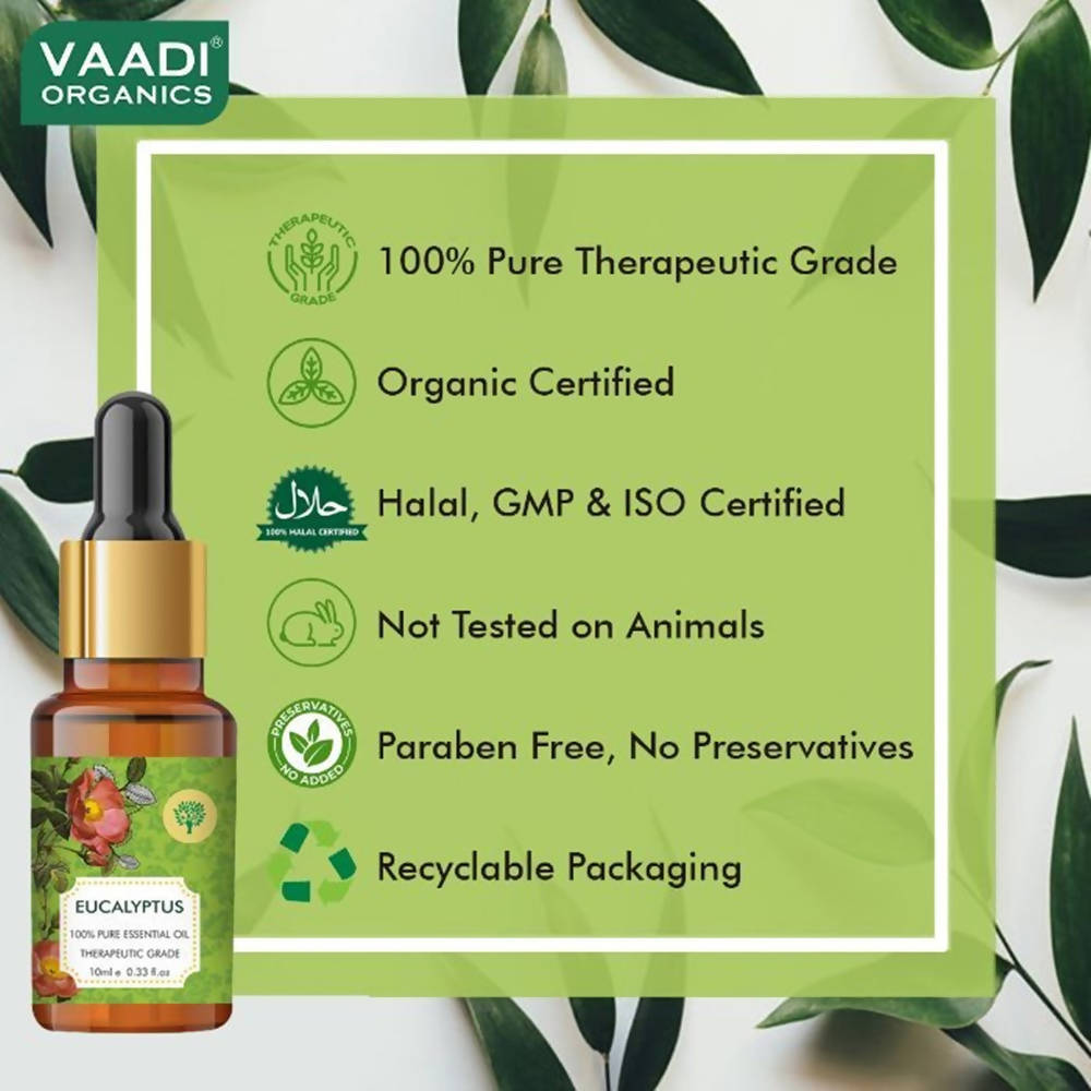Vaadi Herbals Eucalyptus 100% Pure Essential Oil Therapeutic Grade