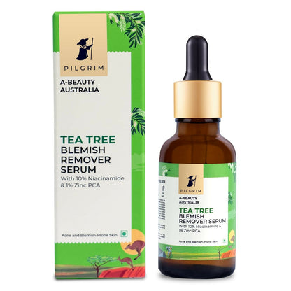 Pilgrim Tea Tree & 10% Niacinamide Blemish-Remover Serum with Zinc PCA For Acne Prone Skin