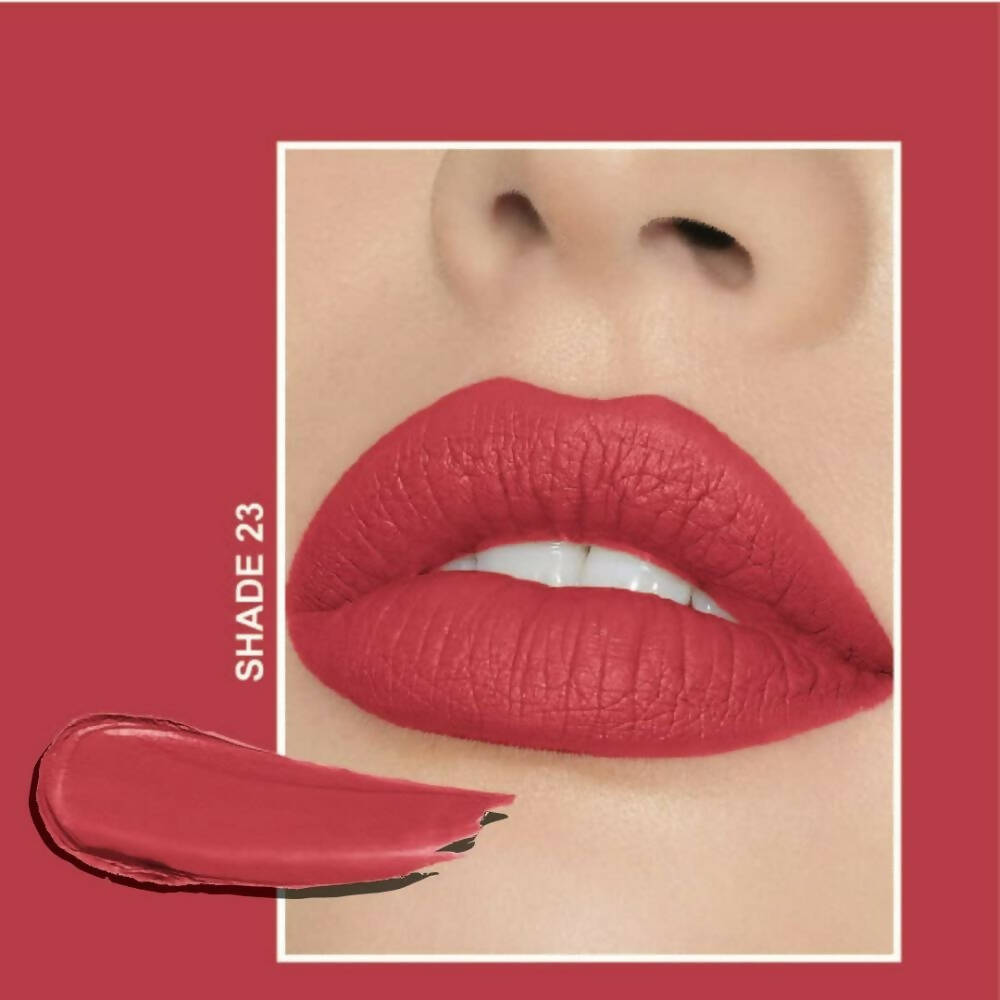 Flicka Tomato Red Matte Finish Lipstick Shade 23