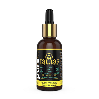 Tamas Pure Ayurveda 100% Organic Frankincense Essential Oil - USDA Certified Organic