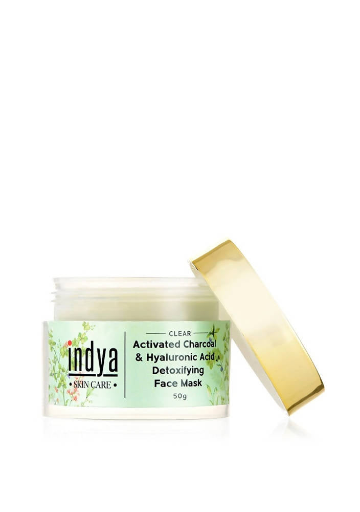 Indya Activated Charcoal & Hyaluronic Acid Detoxifying Face Mask