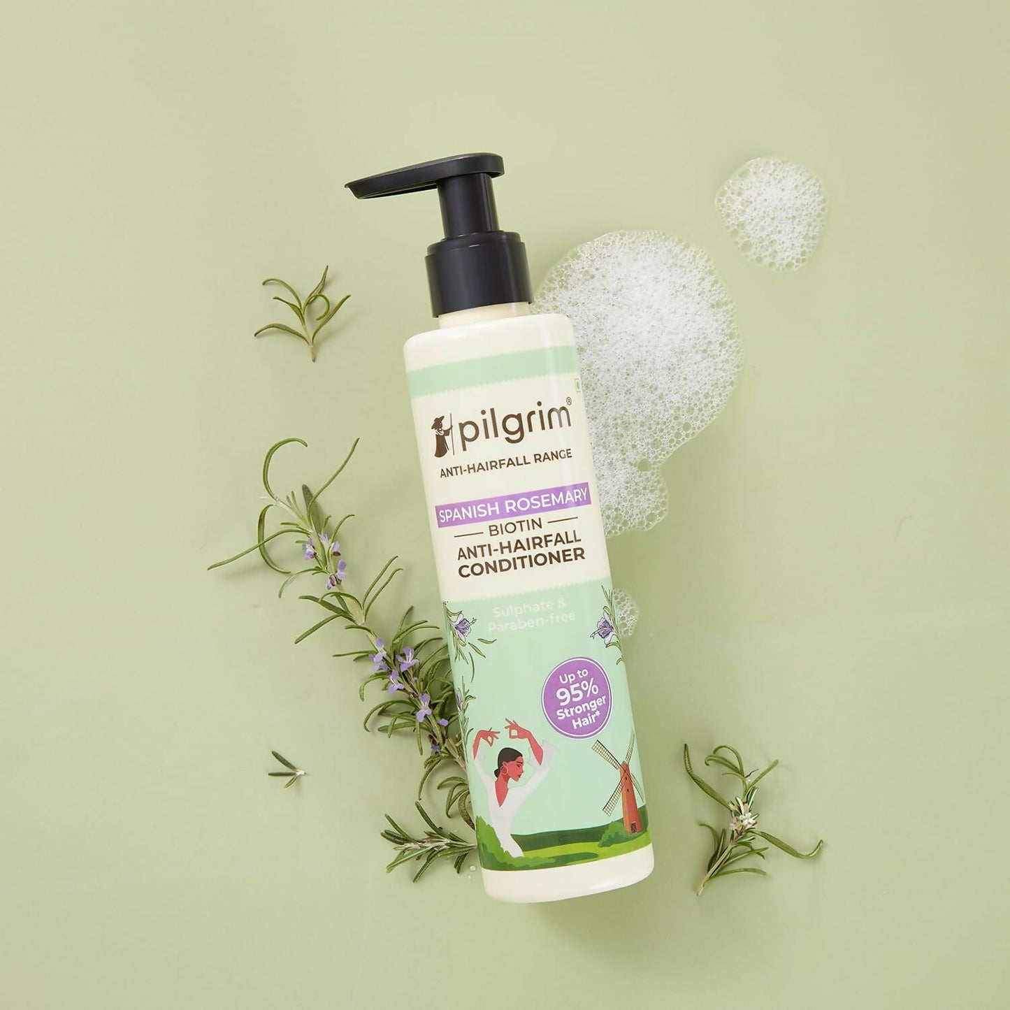 Pilgrim Spanish Rosemary & Biotin Anti Hairfall Conditioner For Reducing Hair Loss & Breakage