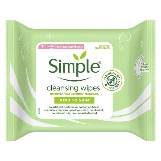 Simple Kind To Skin Cleansing Facial Wipes - BUDNE
