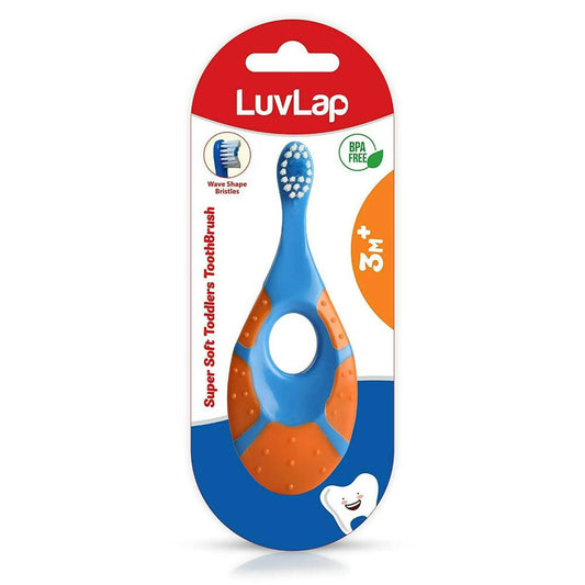 LuvLap Turtle Shaped Baby Manual Toddler & Toothbrush -  USA, Australia, Canada 
