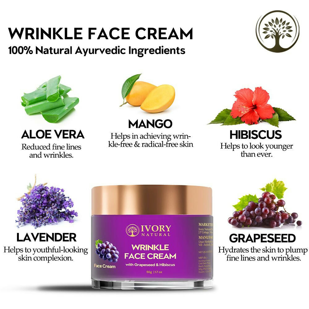 Ivory Natural Wrinkle Face Cream For More Radiant And Youthful Look