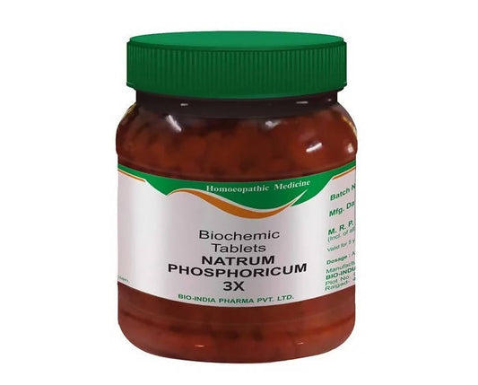 Bio India Homeopathy Natrum Phosphoricum Biochemic Tablets
