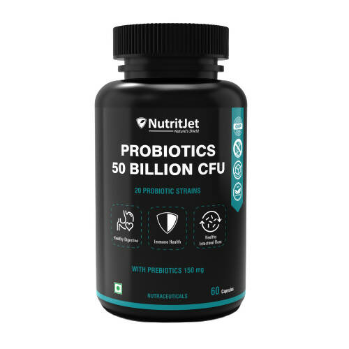 NutritJet Probiotic Supplement 50 Billion CFU Veg Capsules - BUDEN