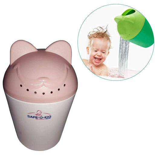 Safe-O-Kid Hair Washing Mug, Baby Shampoo Cup, Baby Shower, Baby Bath Rainer, Pink -  USA, Australia, Canada 
