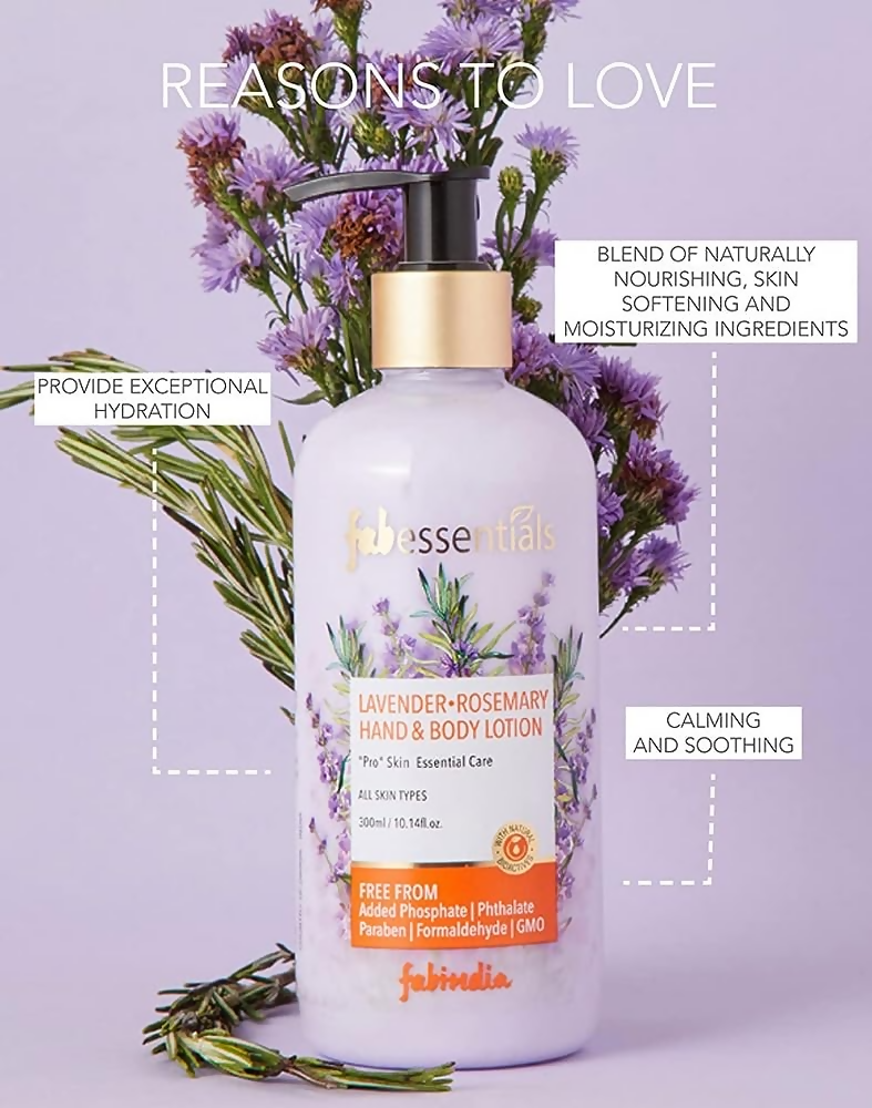 Fabessentials Lavender Rosemary Hand & Body Lotion
