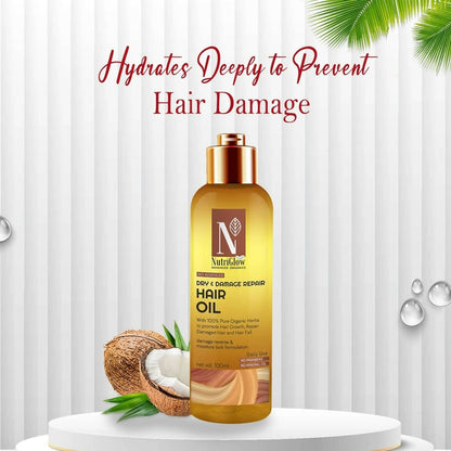 NutriGlow Advanced Organics Bio Advanced Dry and Damage Repair Hair Oil