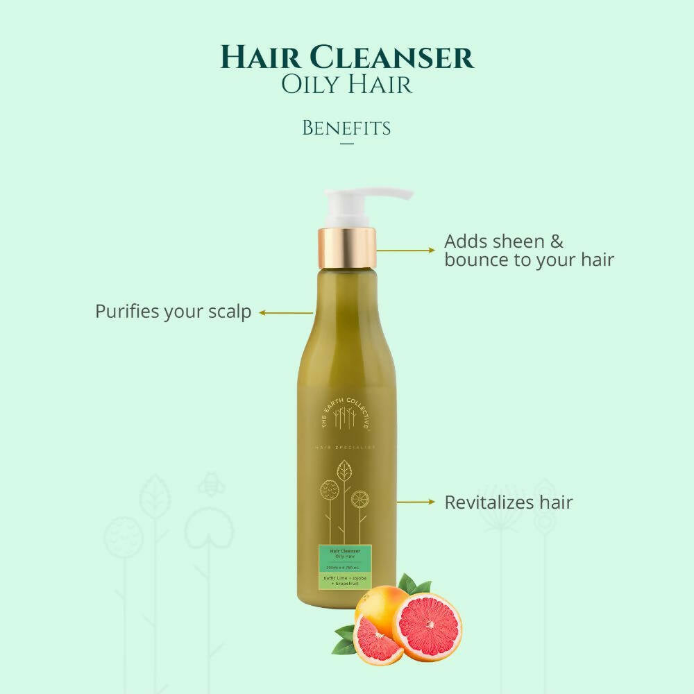 The Earth Collective Hair Cleanser - Oily Hair- Shampoo