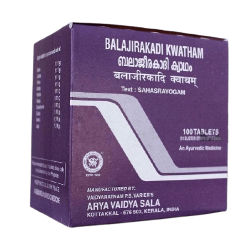 Kottakkal Arya Vaidyasala - Balajirakadi Kwatham (Tablet)