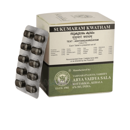 Kottakkal Arya Vaidyasala - Sukumaram Kwatham (Tablet)