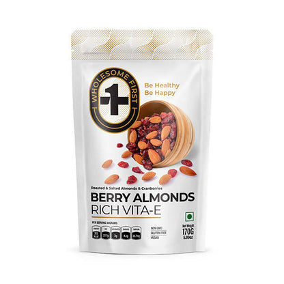 Wholesome First Roasted & Salted Berry Almonds - BUDNE