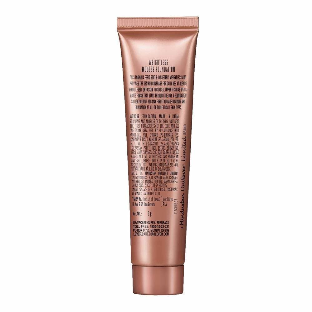 Lakme 9 To 5 Weightless Mousse Foundation - Beige Vanilla