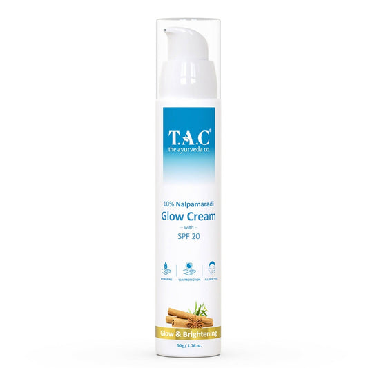 TAC - The Ayurveda Co. 10% Nalpamaradi Glow Cream with SPF 20, Skin Brightening and Detan for Women & Men - usa canada australia