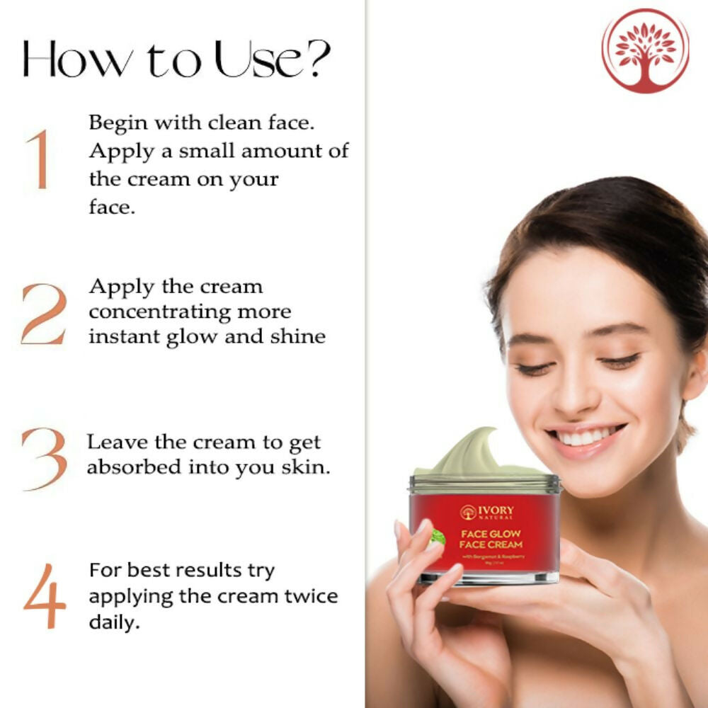 Ivory Natural Face Glow Cream For Skin Glow With Moisture And Luminosity