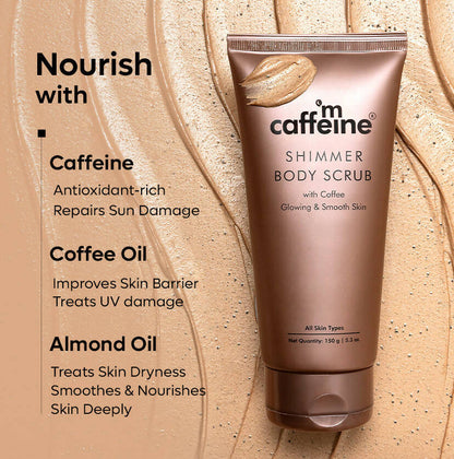 mCaffeine Shimmer Body Scrub with Coffee