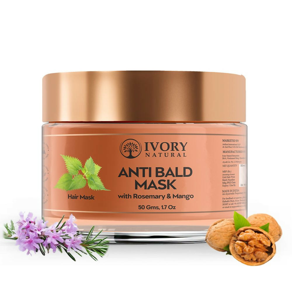 Ivory Natural Bald Mask For Hair - Hair Mask For Less Hair And Hair Thinning