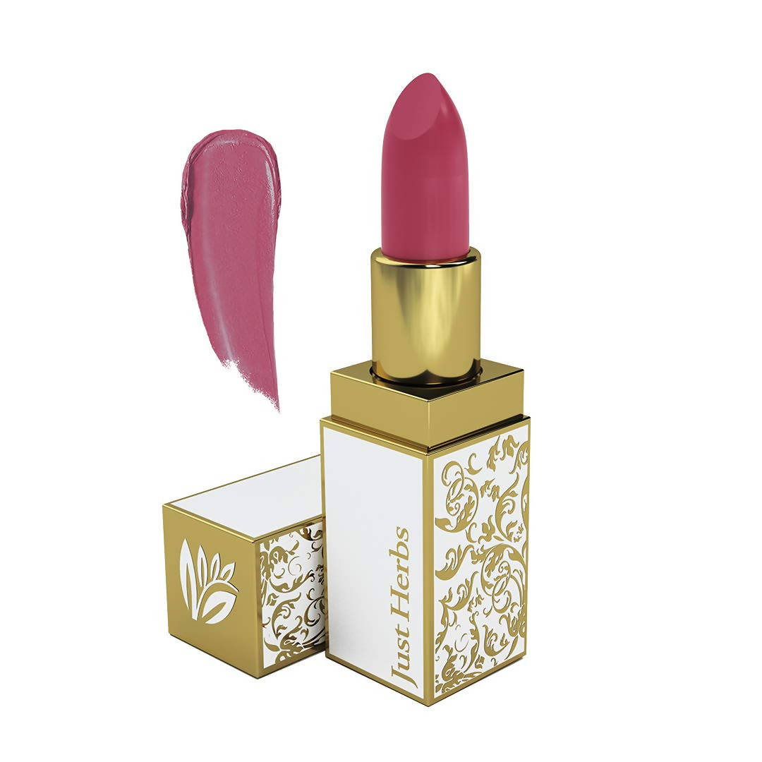 Just Herbs Herb Enriched Ayurvedic Lipstick (Pink, Shade no. 1) - BUDNE