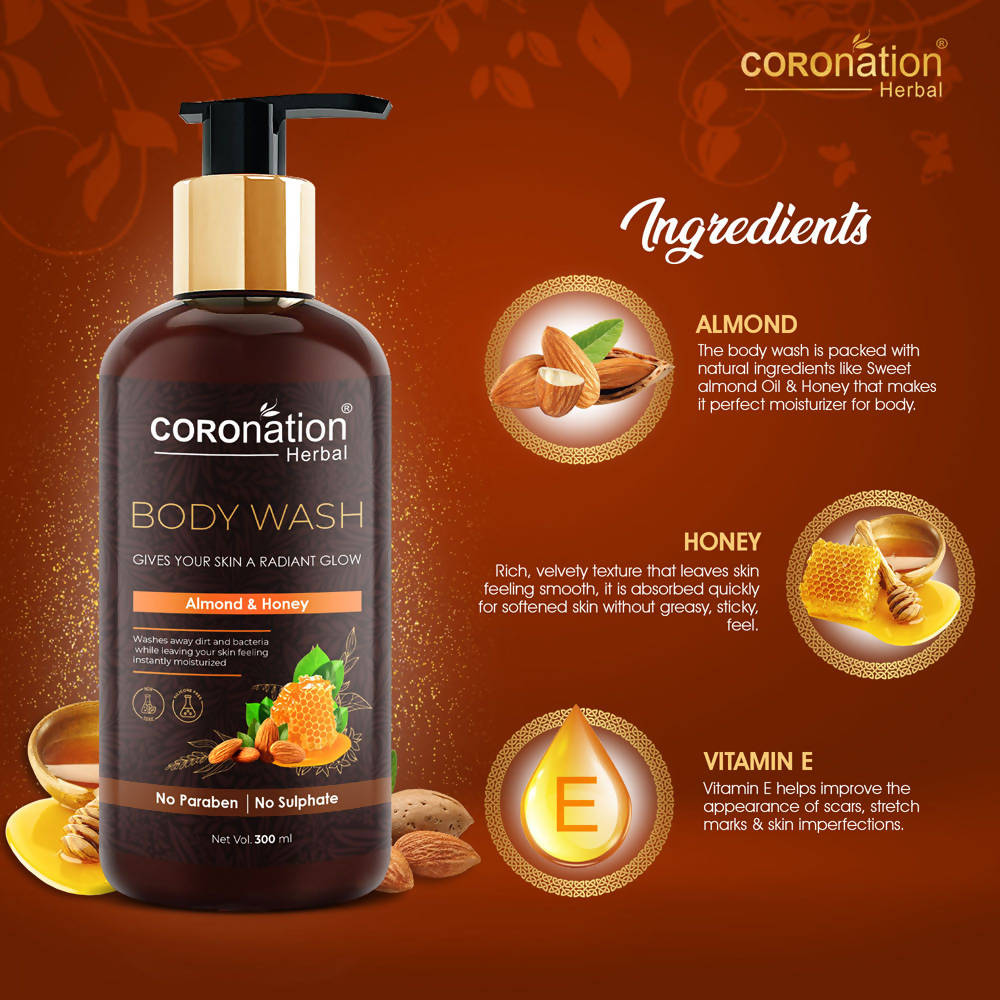 Coronation Herbal Almond and Honey Body Wash