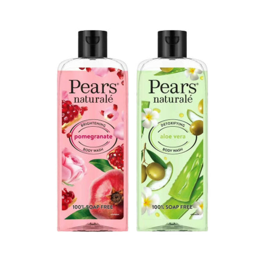 Pears Naturale Detoxifying Aloevera & Brightening Pomegranate Bodywash Combo - BUDNEN