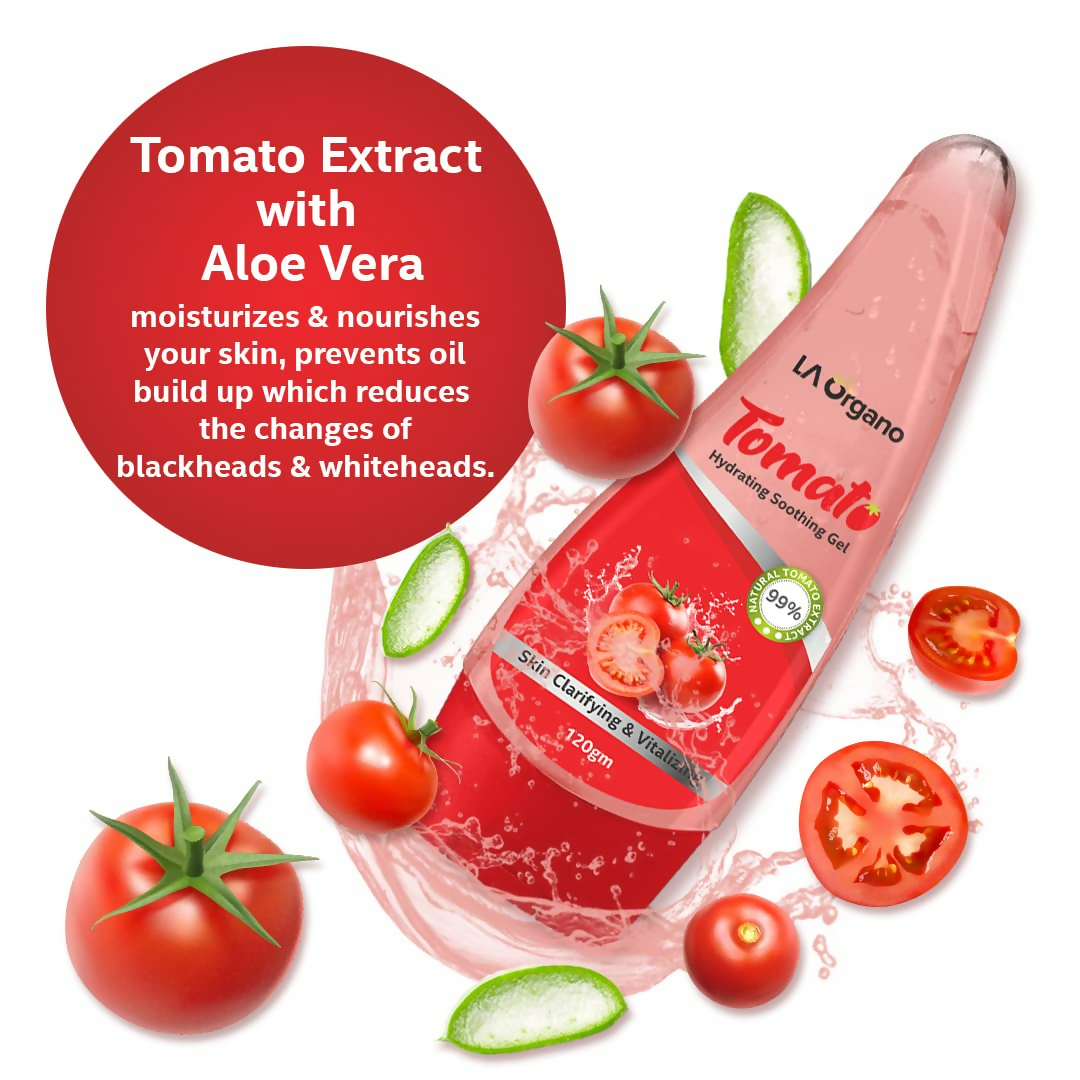 LA Organo Aloevera Gel & Tomato Hydrating Soothing Gel Combo