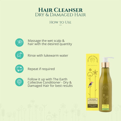 The Earth Collective Hair Cleanser - Dry and Damaged Hair