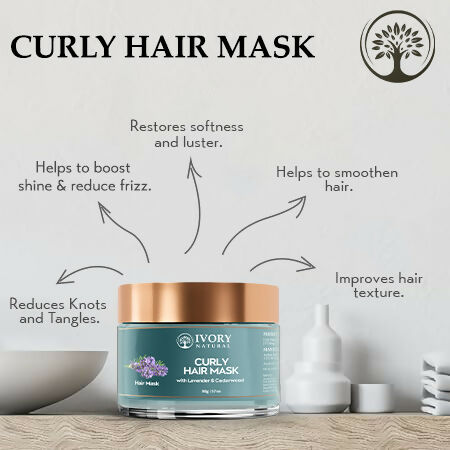 Ivory Natural Curly Hair Mask - Natural Smooth Even Curls For Both Men & Women