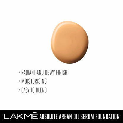 Lakme Absolute Argan Oil Serum Foundation With Spf 45 , Ivory Cream