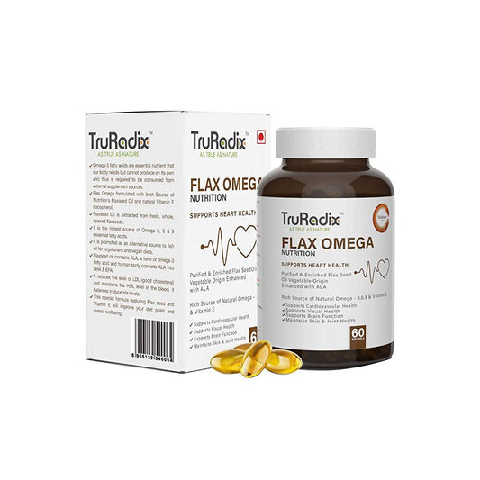 Truradix Flax Omega Nutrition Soft Gels - BUDEN
