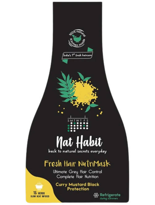 Nat Habit Curry Mustard Block Protection Fresh Hair Nutri Mask - buy-in-usa-australia-canada