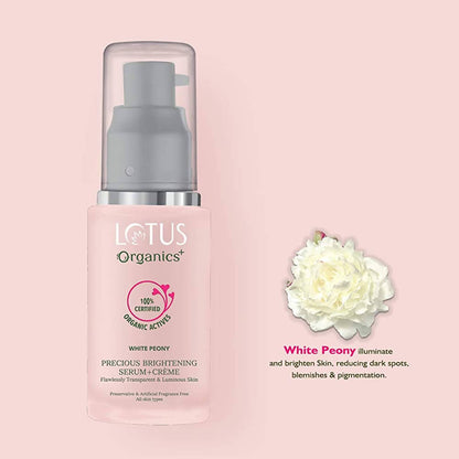 Lotus Organics+ Precious Brightening Serum Plus Creme