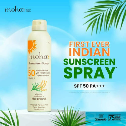Moha Sunscreen Spray SPF50 UVA+ UVB PA