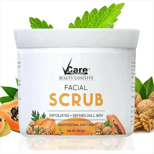 VCare Face Scrub Enriched With Natural Walnut Extracts - BUDEN