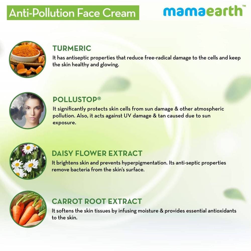 Mamaearth Anti-Pollution Face Cream For Pollution Protection