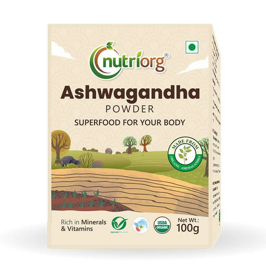 Nutriorg Certified Organic Ashwagandha Powder - usa canada australia