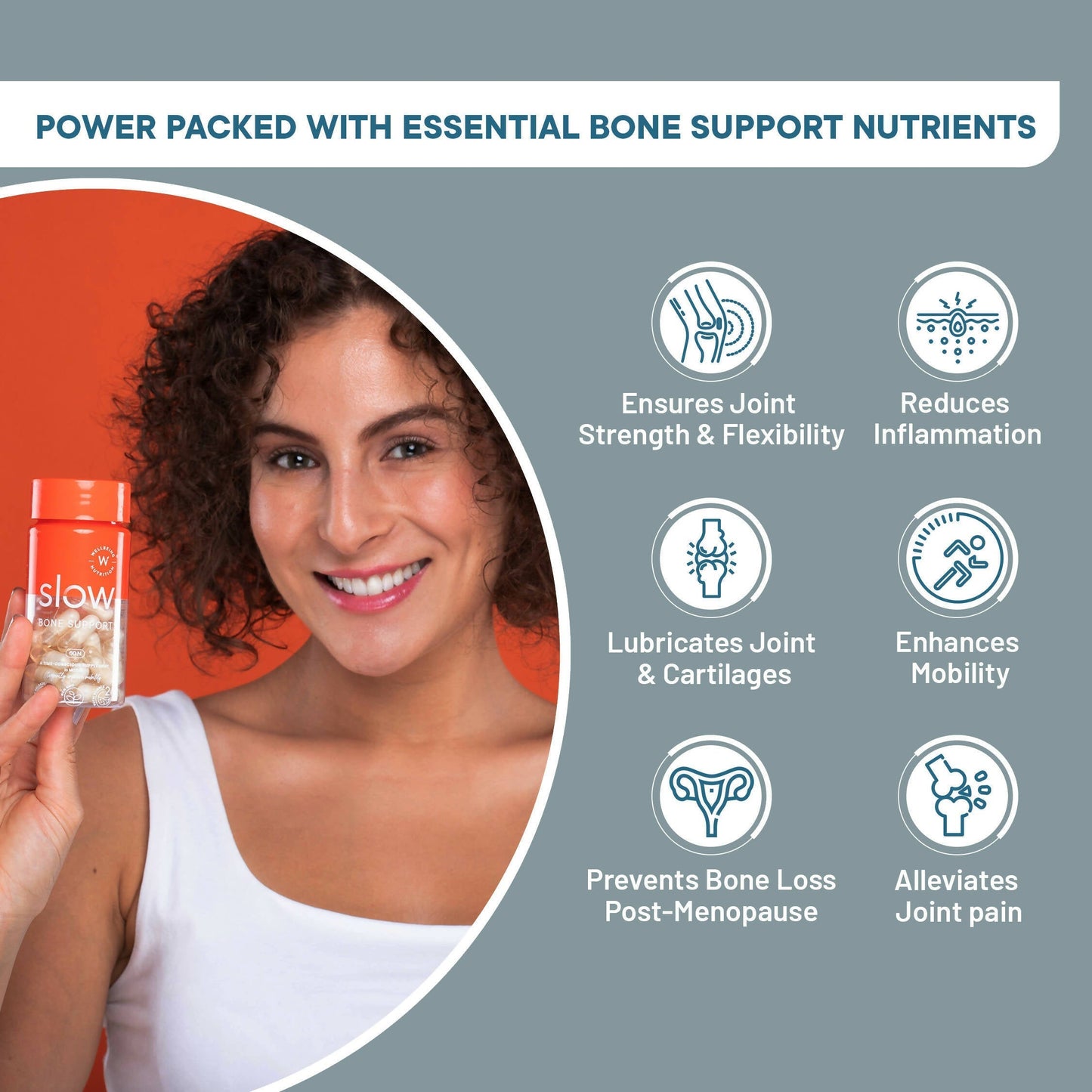 Wellbeing Nutrition Slow | Bone & Joint Support Capsules