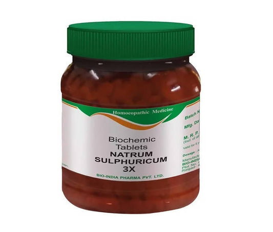Bio India Homeopathy Natrum Sulphuricum Biochemic Tablets