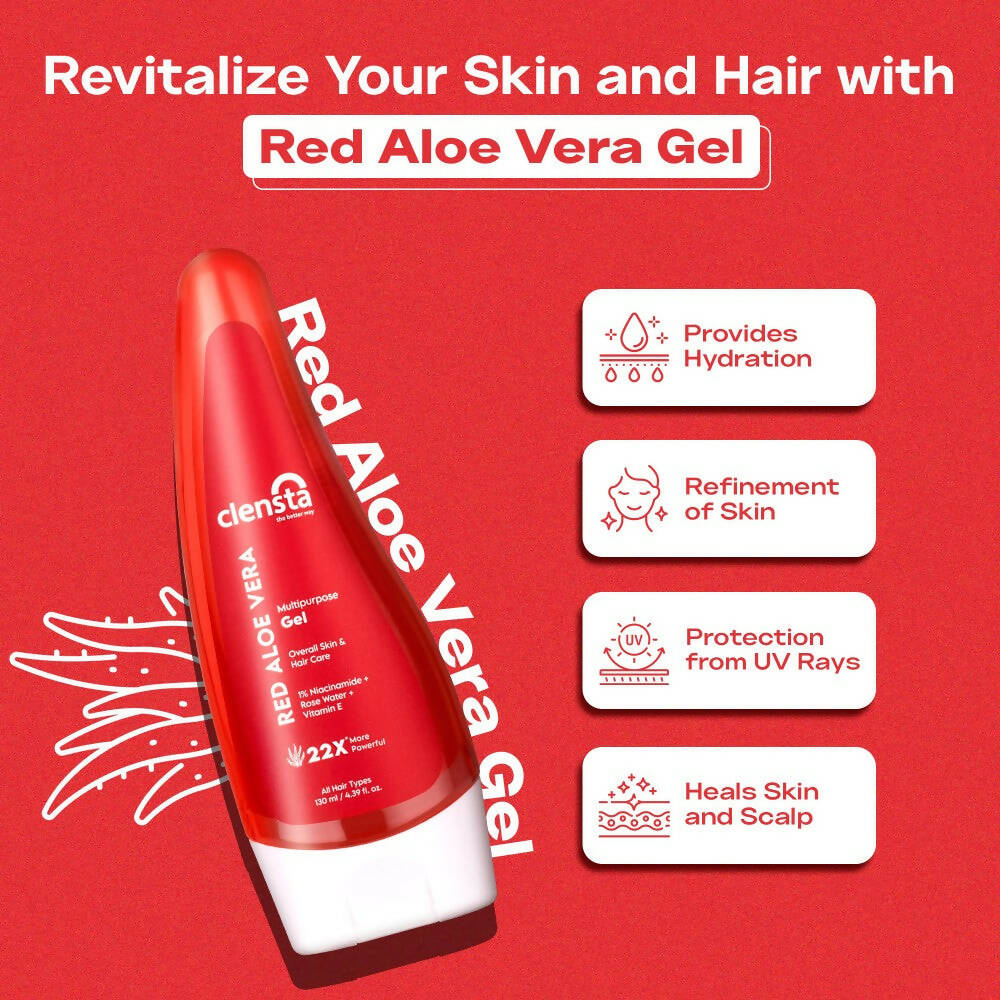 Clensta Red Aloe Vera Multipurpose Gel