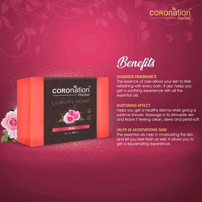 Coronation Herbal Pink Rose Luxury Soap