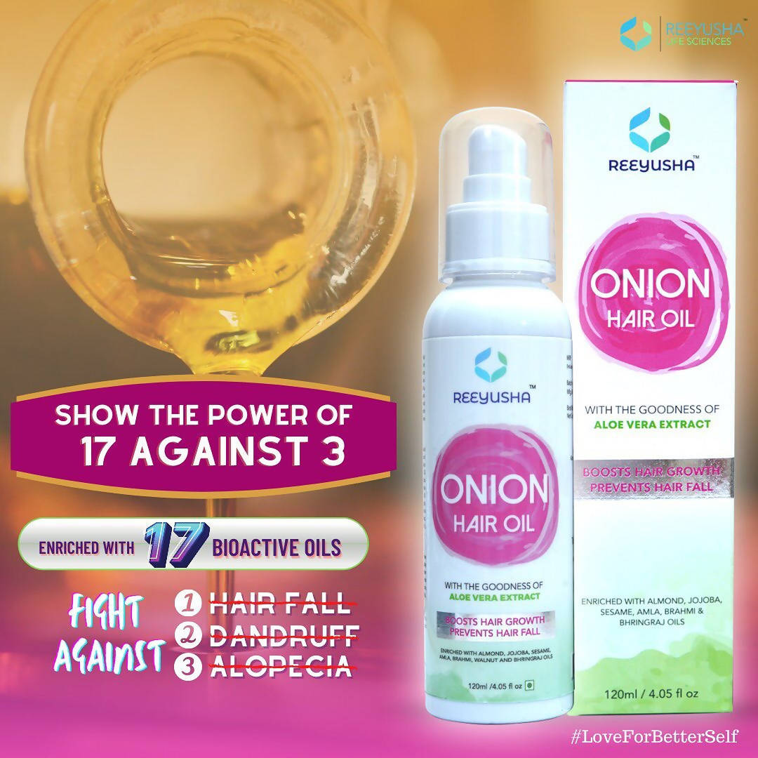 Reeyusha Onion Hair Oil with Aloe Vera Extract