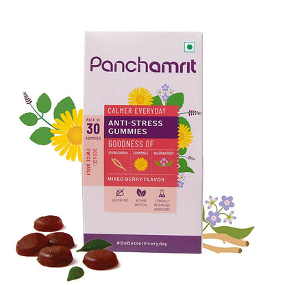 Panchamrit Anti-Stress Gummies- Mixed Berry Flavor - BUDEN
