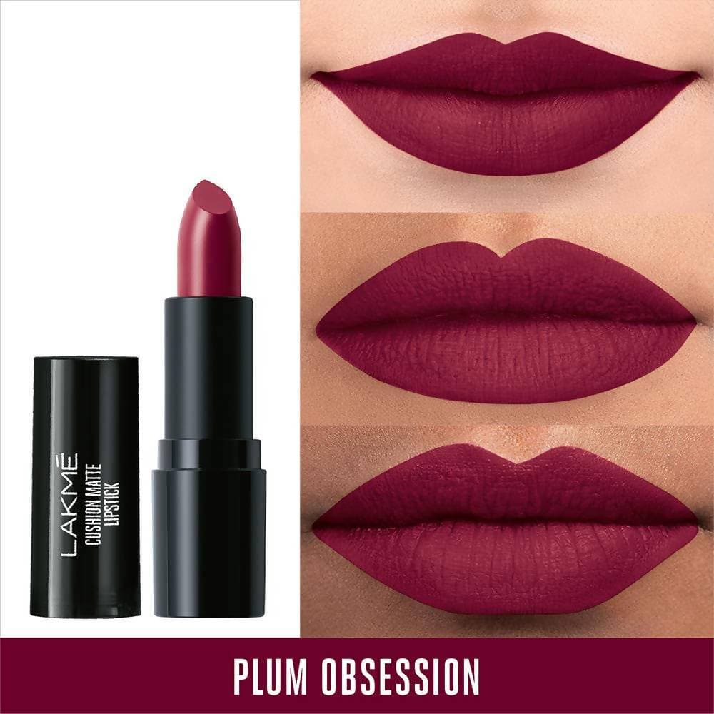 Lakme Cushion Matte Lipstick - Plum Obsession