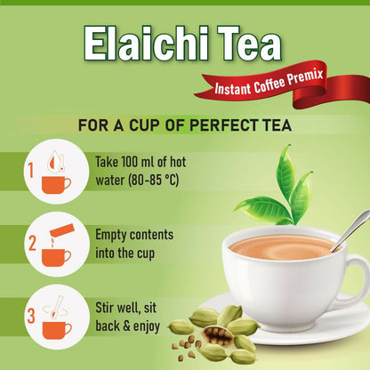 Naivedyam Elaichi Instant Tea Premix Powder Sachets
