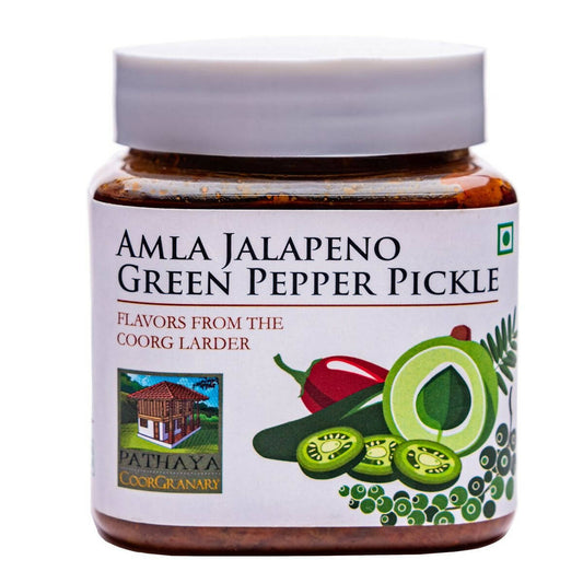 Ainmane Amla Jalapenos & Green Pepper Pickle - BUDNE