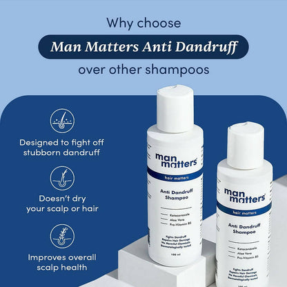 Man Matters 1% Ketoconazole Anti-Dandruff Shampoo, Reduces Itching & Dandruff