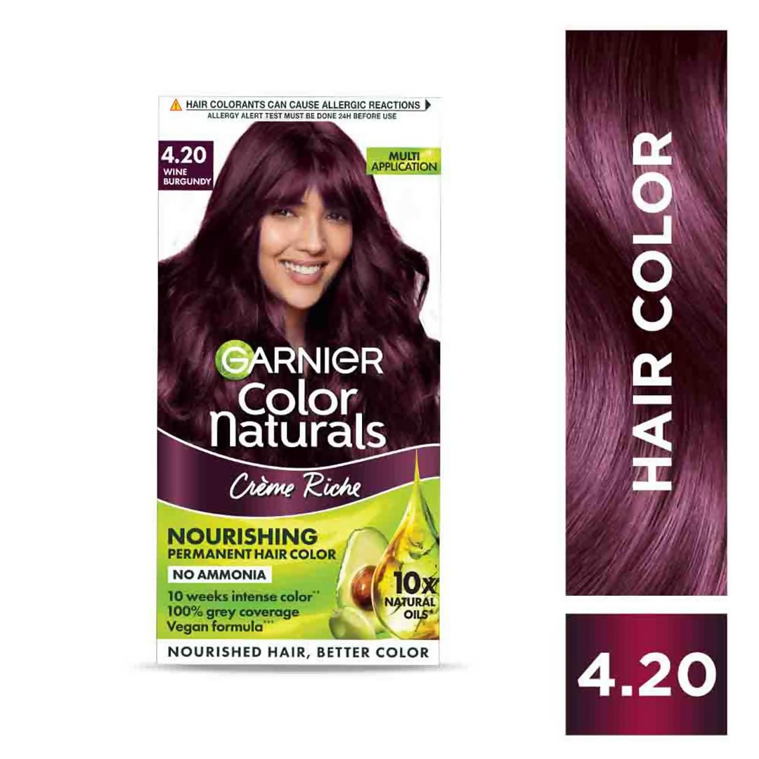 Garnier Color Naturals Creme Riche Hair Color - Shade 4.20 Wine Burgundy