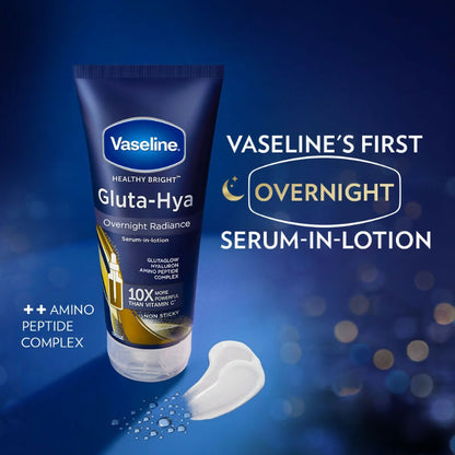 Vaseline Gluta Hya Serum-in-Lotion - Dewy Radiance, Overnight Radiance & Flawless Glow Combo